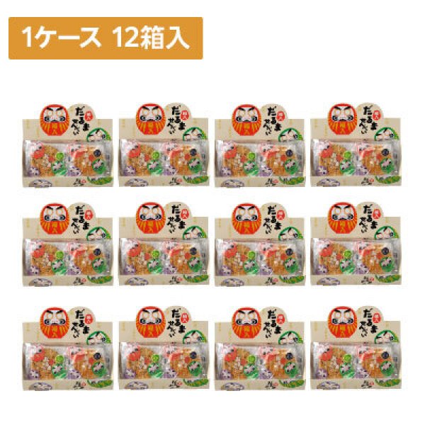 画像1: 【ケース販売】福入 だるませんべい 7枚入 12箱×1ケース (1)